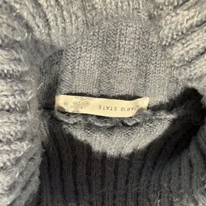 Altar'd State Womens Sweater Turtleneck Ribbed Long Sleeve Blue Size Medium EL thumbnail 3