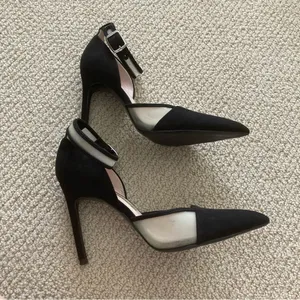 Zara Basic Black Pointed Toe Shoes High Heel Size 38 Like New thumbnail 6