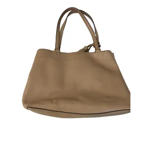 Tory Burch Devon Sand Nude McGraw Triple Compartment Leather Satchel Handbag thumbnail 2
