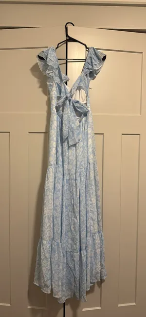 Altar'd State Dress Blue Floral thumbnail 3