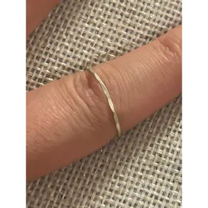 A454 size 6.5 silver plated ring band thumbnail 2