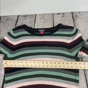 Vince Camuto Multicolor Striped Pullover Sweater size Large thumbnail 15