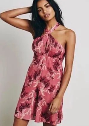Free People Pink Cream Intimately Floral Romper/ Jumpsuit One Size thumbnail 1