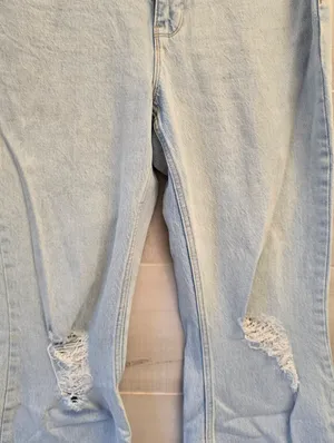 {10x32} Wrangler High Rise Fierce Flare Light Blue Denim Jeans Women's thumbnail 4