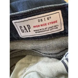 GAP High Stride Wide Leg Jeans Womens Size 28 Blue thumbnail 5