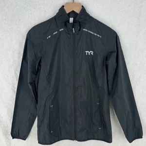 TYR Womens Alliance Windbreaker Black Wind & Water Resistant‎ Full Zip Jacket thumbnail 1