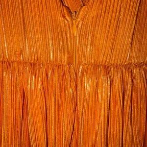 Sabina Musayev Alma Midi Dress in Mandarin Orange Pleated Tiered Small Like New thumbnail 7