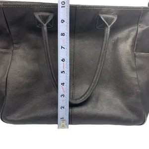 ILI NEW YORK and TORONTO dark brown genuine leather tote bag thumbnail 12