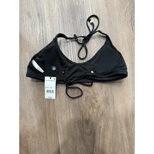Polo Ralph Lauren Black Halter Crochet Lace Bikini Top Size‎ S NEW thumbnail 3