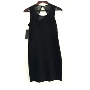 Tempted Apparel Mini Black Sheath Dress Size L thumbnail 2