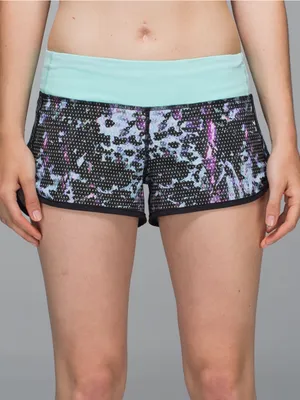 lululemon athletica Speed Short *4-way Stretch Abstract Print Athletic Shorts 10 thumbnail 1