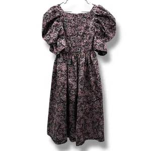 Mary Benson Lucinda Winter Floral Black & Pink Jacquard Dress Sz S‎ NEW Prairie thumbnail 6