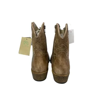 NEW Roper Vintage Brown Leather Pointed Snip Toe Ankle Western Cowboy Boots 7 thumbnail 3