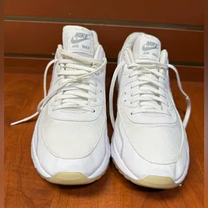 Nike Air Max White and Cream Women's Sneakers thumbnail 4
