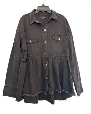 Fate brand black denim jacket‎ size Small thumbnail 1