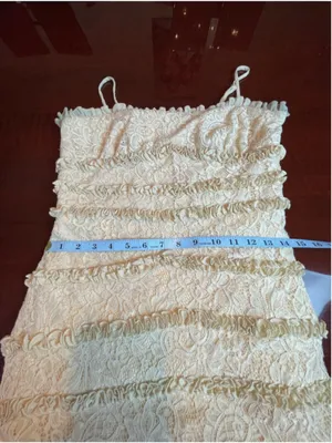BHLDN Cream Lace Tiered Midi Dress Size M Romantic Boho Chic Wedding Guest Party thumbnail 10