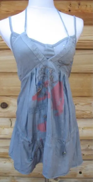 NWT Blue Halter Top Blue Size XS thumbnail 1