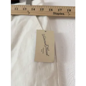 Universal Threads 8 Wide Leg Cropped Stretch Pants NWT Ivory High Rise thumbnail 6