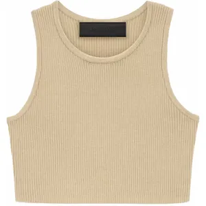 Fear of God Essentials Women's Sport Tank Gold Heather Size Medium thumbnail 1