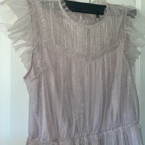 ALL SAINTS - Perri Metallic Nuk Pink Tulle Mini Dress Size US 10 New With Tags thumbnail 2