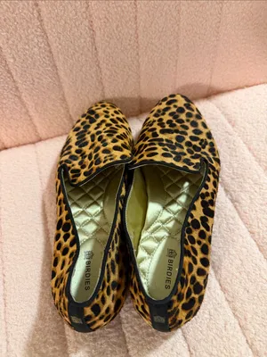 Birdies The Starling Cheetah Calf Hair Slip On Loafer Size 8.5 thumbnail 6