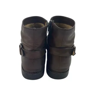Frye Shirley Booties Women’s Size 6.5 Brown Leather Ankle Zip Distressed Cowgirl thumbnail 7