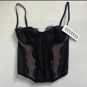 Urban Outfitters Out from Under Modern Love Corset Top Black thumbnail 18