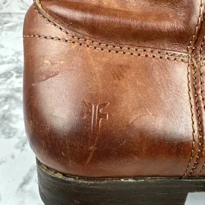 FRYE Womens Vintage Melissa Button Tall Riding Boots Size 7 Brown Cognac Leather thumbnail 7
