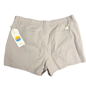 Vuori Womens Soft Pewter Vintage Ripstop Utility Shorts 4 Pockets Sz XL New thumbnail 2