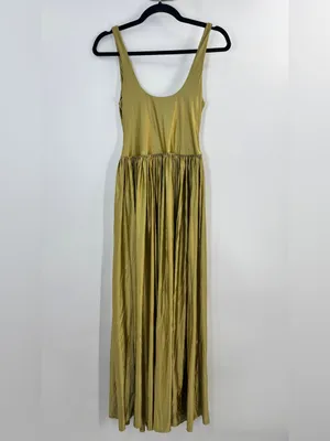 Anthropologie Delfi Collective Delfi Oriana Maxi Dress in Olive thumbnail 7