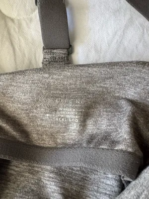 Aerie Offline The Hugger Longline Sports Bra Grey thumbnail 4