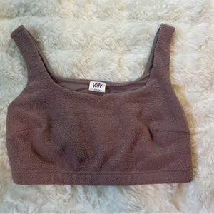 YITTY Women's Plush Brown Lounge Sports Bra Sz XXL/1X thumbnail 1
