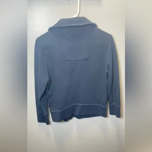 Abercrombie &‎ Fitch Women's Moto Style Navy Blue Long Sleeve Jacket Size Large thumbnail 2