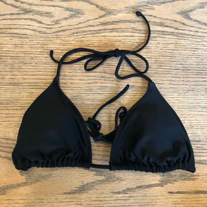 Xhilaration Retro Style Black High Leg Tie Bikini Size L thumbnail 2