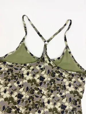 Outdoor Voices The Exercise Dress Tennis Athletic Tea Tree Floral Olive Green thumbnail 14