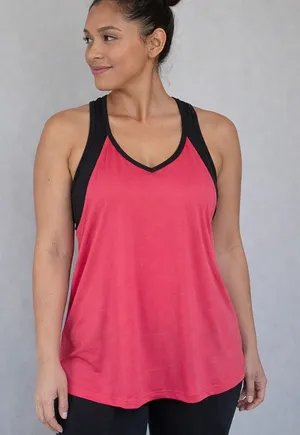 Under Armour Womens Shirt Medium Semi Fitted Orange Tank Top HeatGear Run Bra M thumbnail 1