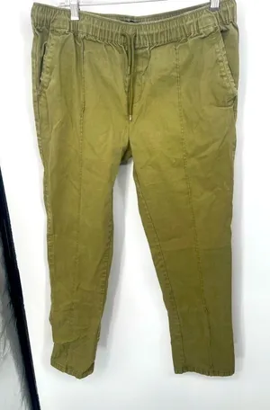 ASOS woman's‎ joggers olive color size large thumbnail 1