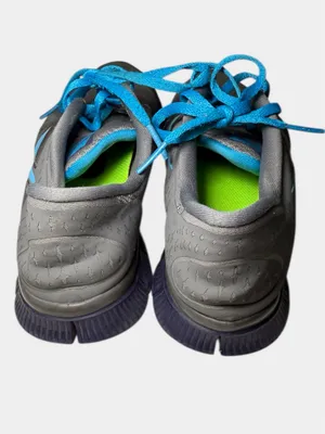 Nike Free Run 3 Women's Shoes Size 6.5 Gray Blue Running Athletic thumbnail 3