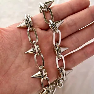 Spiked Pants Chain for Men Women,Jeans Chain,Keys Chain,Biker Wallet Chain,Streetwear Punk Hip Hop Unisex Style thumbnail 7