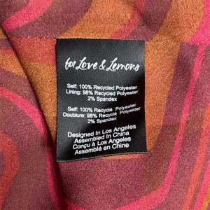 For Love & Lemons Eleanor Red Swirl Print Cowl Chiffon Mini Dress Homecoming NWT thumbnail 10