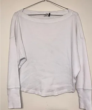 Women's Anthropologie Akemi & Kin Cropped Thermal Long Sleeve Tee‎ Size XS thumbnail 1