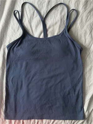 PINK - Victoria's Secret Women's Navy Strappy Tank Top thumbnail 1