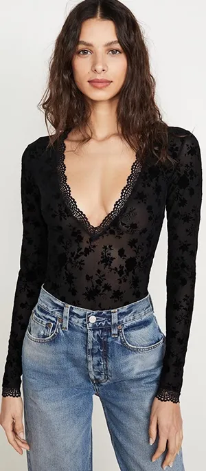 Intimately Thong Bodysuit Long Sleeves thumbnail 3