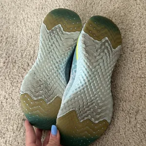 Light Blue Nike Fly Knit Sneakers thumbnail 4