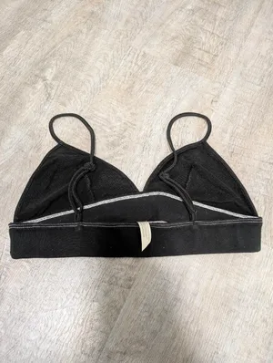 Intimately Free People Black Triangle Bralette Size Medium thumbnail 2