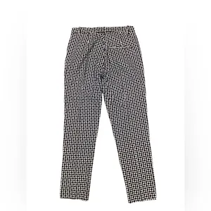 H&M Ankle straight pants Black and white geometric print. Size 8 thumbnail 4