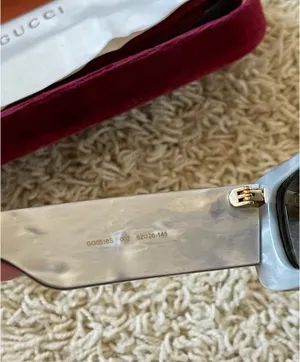 Gucci GGO516S Square Grey Sunglasses  thumbnail 6