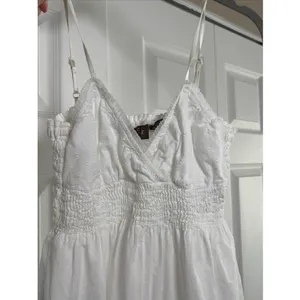Speechless Swiss Dot Eyelet Tiered Sundress Womens Size S White Boho Cotton Y2K thumbnail 4