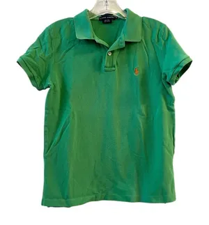 Ralph Lauren Women’s Medium Green‎ Classic Fit Polo Shirt Short Sleeve thumbnail 1