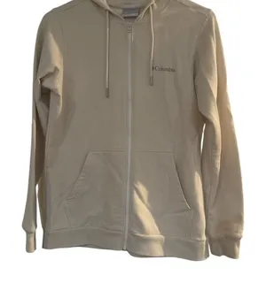 Columbia Hoodie Womens XS Tan Full Zip Sweatshirt thumbnail 1